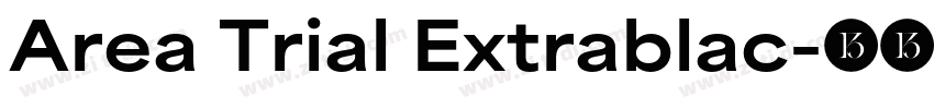 Area Trial Extrablac字体转换